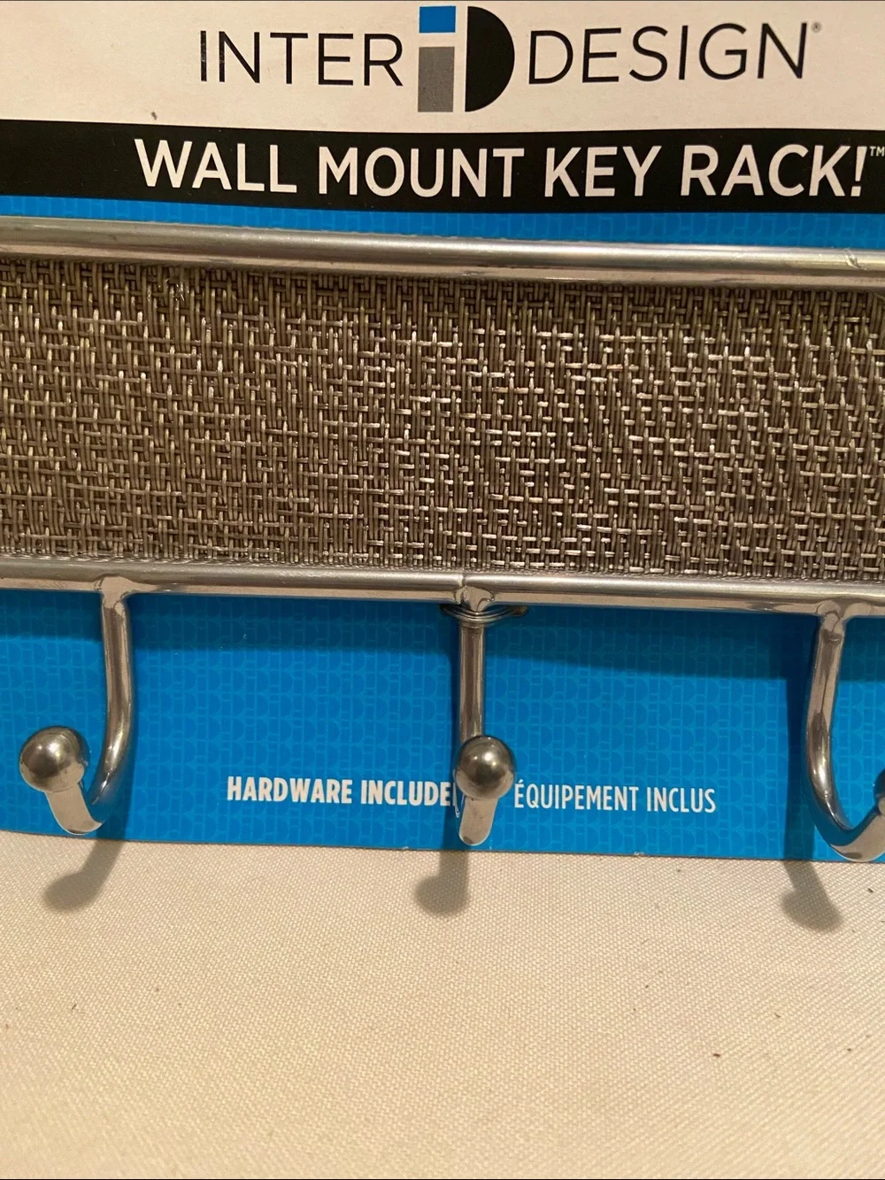 🗝️ Inter Design Wall Mount Key Rack in Silver